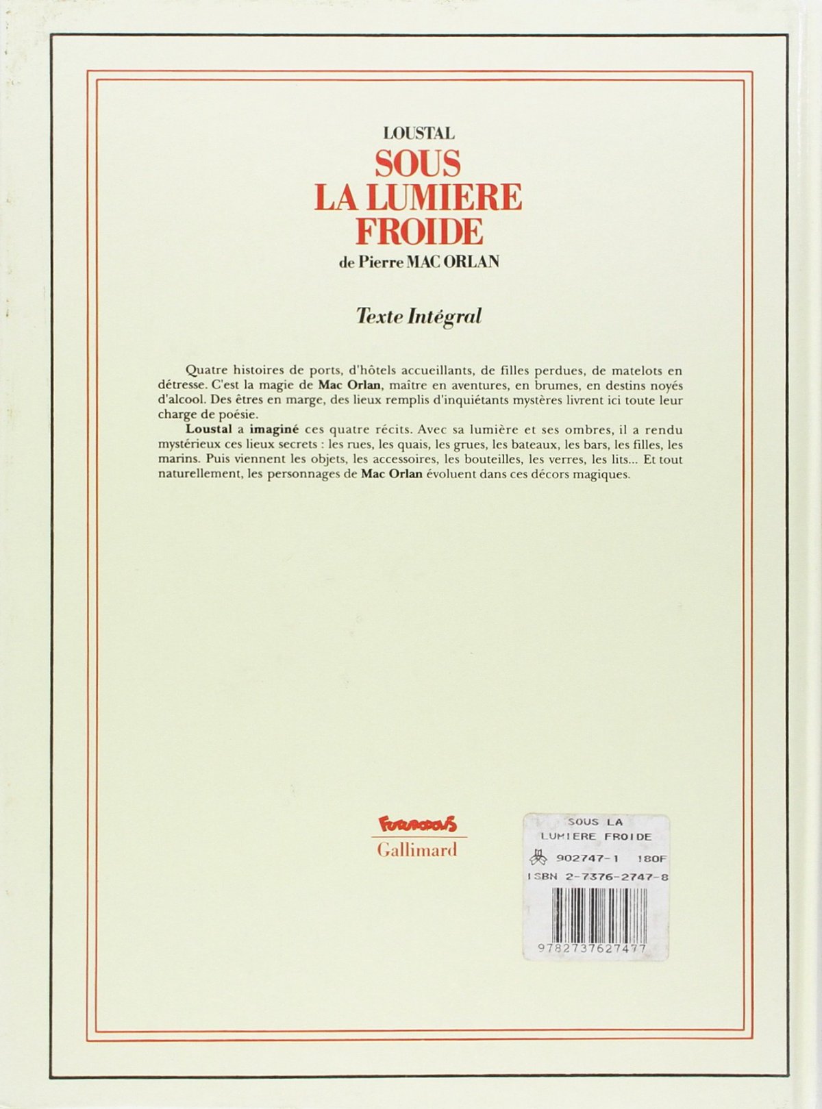 Sous la lumière froide - Extrait 1