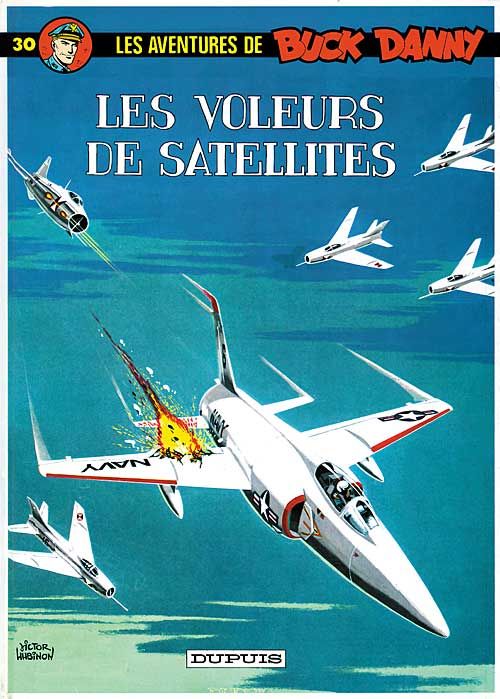 Voleurs de satellites (Les) - Série Buck Danny par Jean-Michel Charlier et Victor Hubinon - Couverture