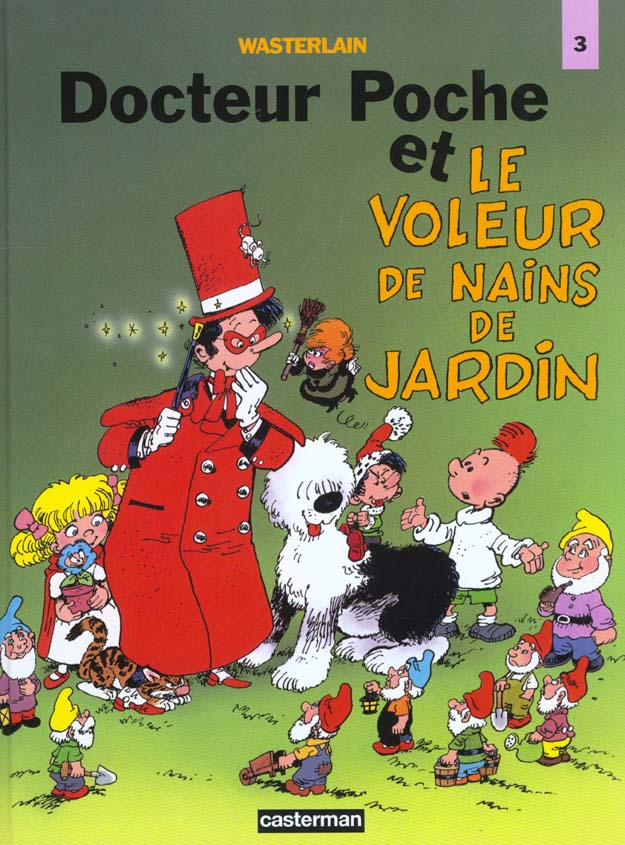 Docteur Poche et le voleur de nains de jardin (Le) - Série Docteur Poche par Marc Wasterlain - Couverture