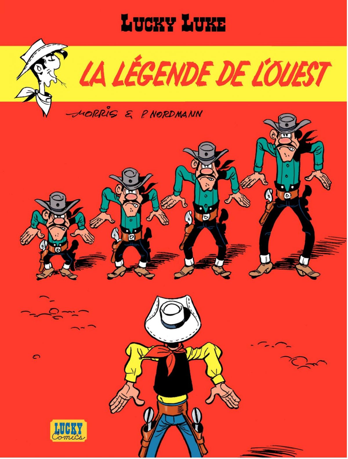 Légende de l'Ouest (La) - Série Lucky Luke par Patrick Nordmann et Morris - Couverture