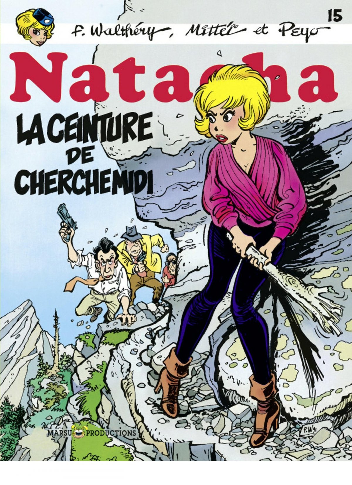 Ceinture de Cherchemidi (La) - Série Natacha par Mittéï / Hao, Peyo et François Walthéry - Couverture