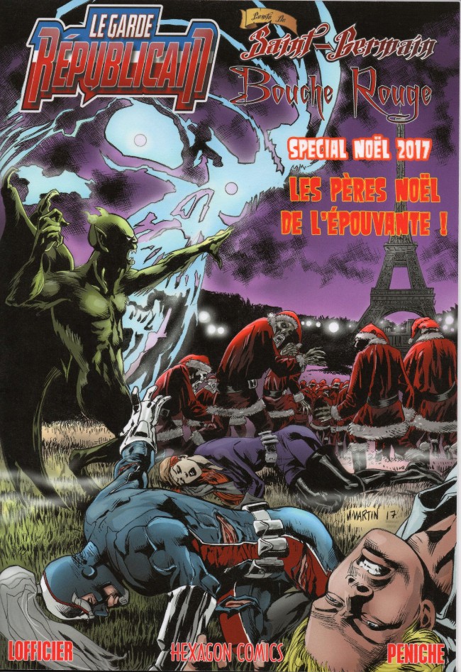 Pères Noël de l'épouvante (Les) - Série Garde Républicain (Le) par Jean-Marc Lofficier et Manuel Martín Peniche - Couverture