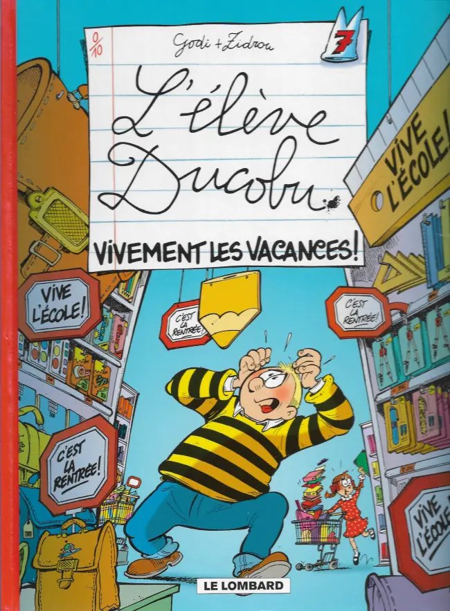 Vivement les vacances ! - Série Elève Ducobu (L') par Zidrou et Godi - Couverture