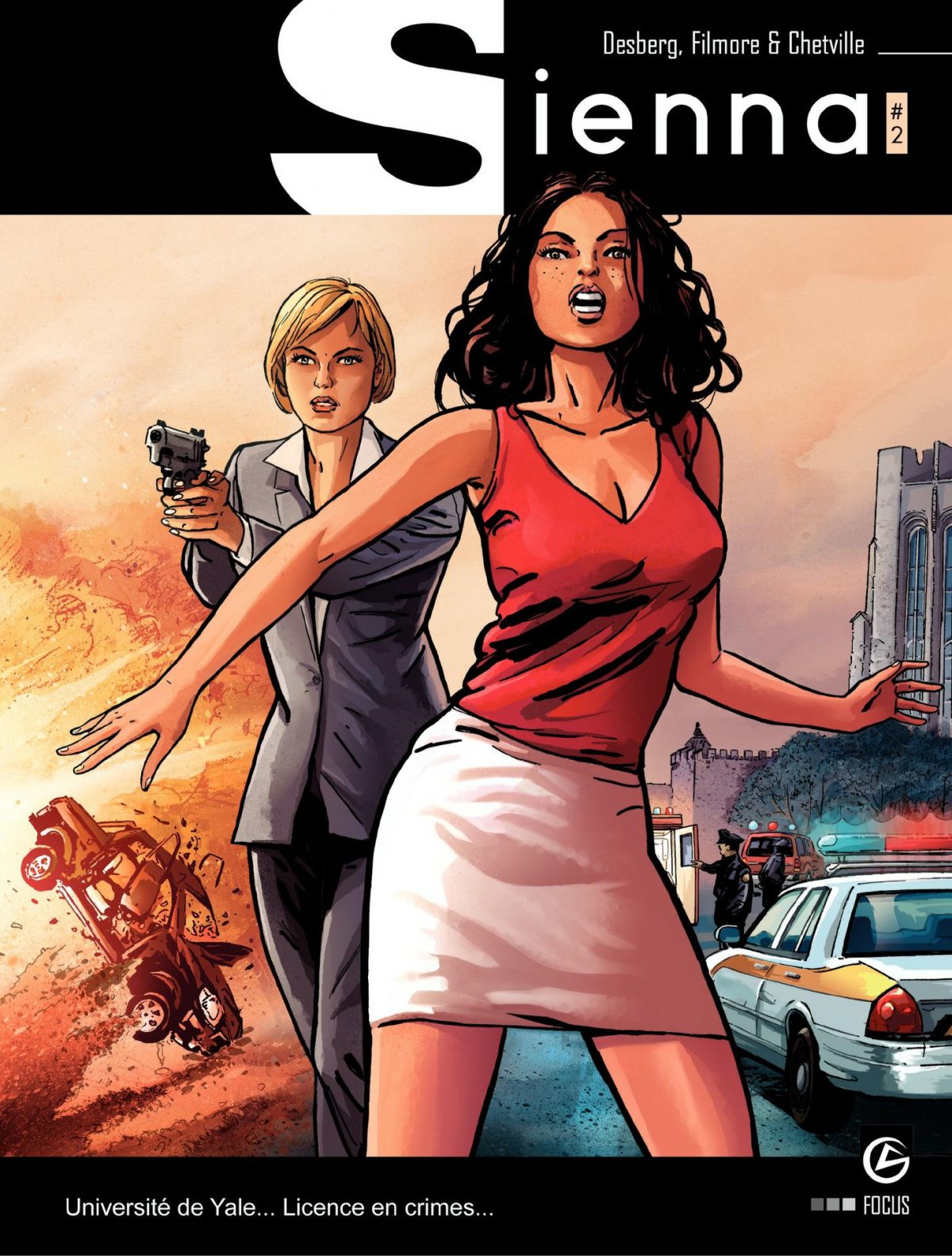 Sienna - Cycle 1 [Épisode 2 / 2] - Série Sienna par Philippe-Emmanuel Filmore, Stephen Desberg et Denis Chetville / Merezette - Couverture