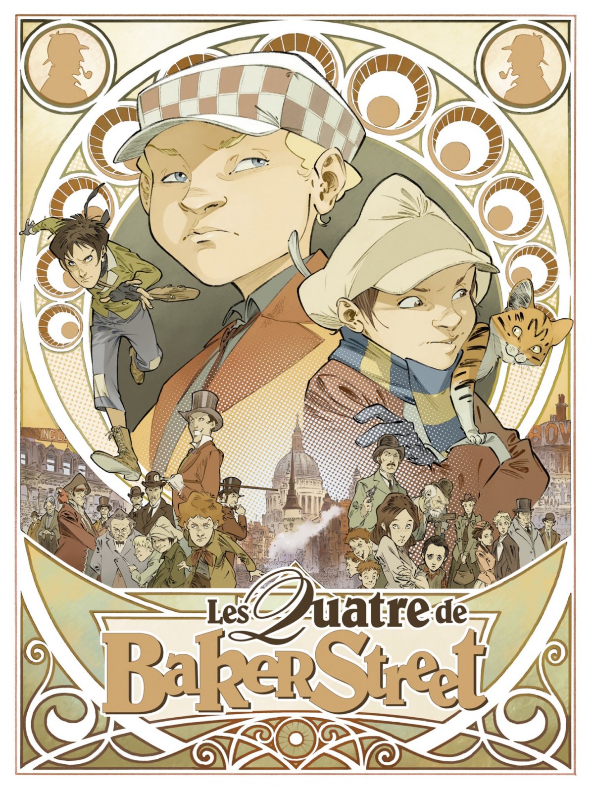 Tome 1 + Le Monde des Quatre + Le jeu de rôle - Série Quatre de Baker Street (Les) par Olivier Legrand, Jean-Blaise Djian et David Etien - Couverture