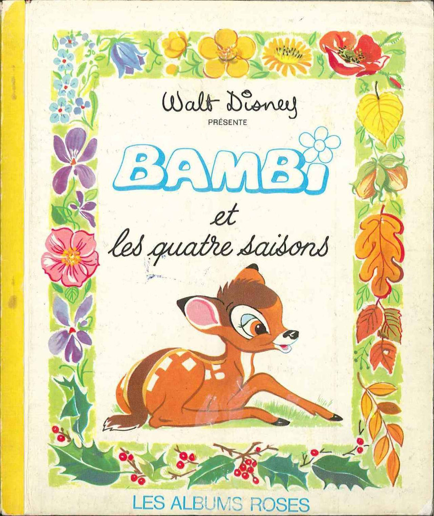 Bambi et les 4 saisons - Série Collection Les Albums Roses par Claude Voilier, Collectif Disney et Felix Salten - Couverture