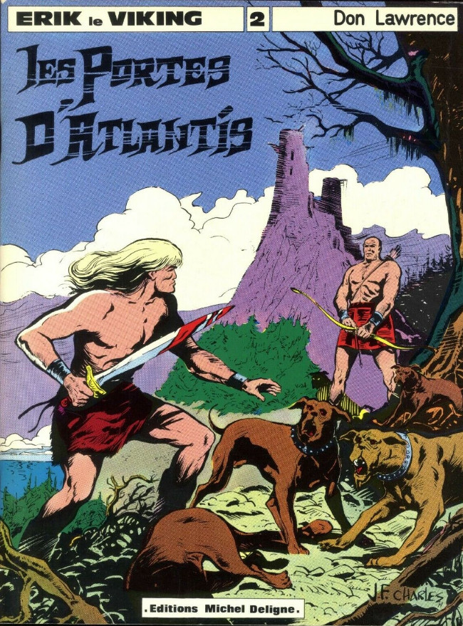 Portes d'Atlantis (Les) - Série Erik le viking par Don Lawrence - Couverture