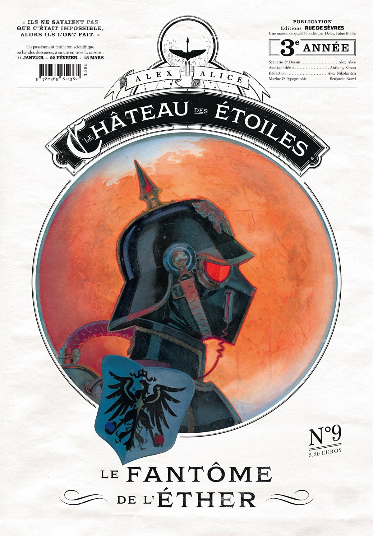 Fantôme de l'éther (Le) - Série Château des étoiles (Le) par Alex Alice - Couverture