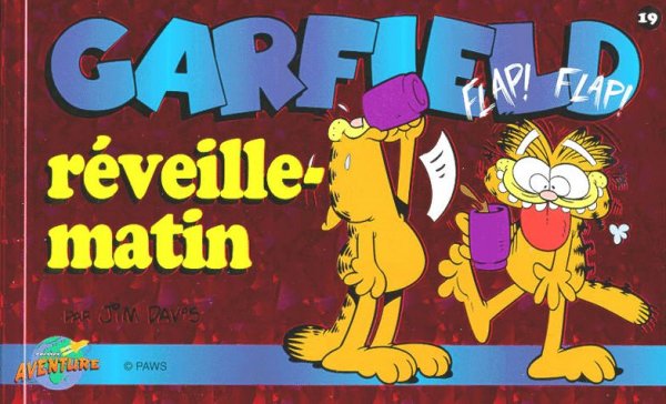 Réveille-matin - Série Garfield (Presses Aventures) par Jim Davis - Couverture