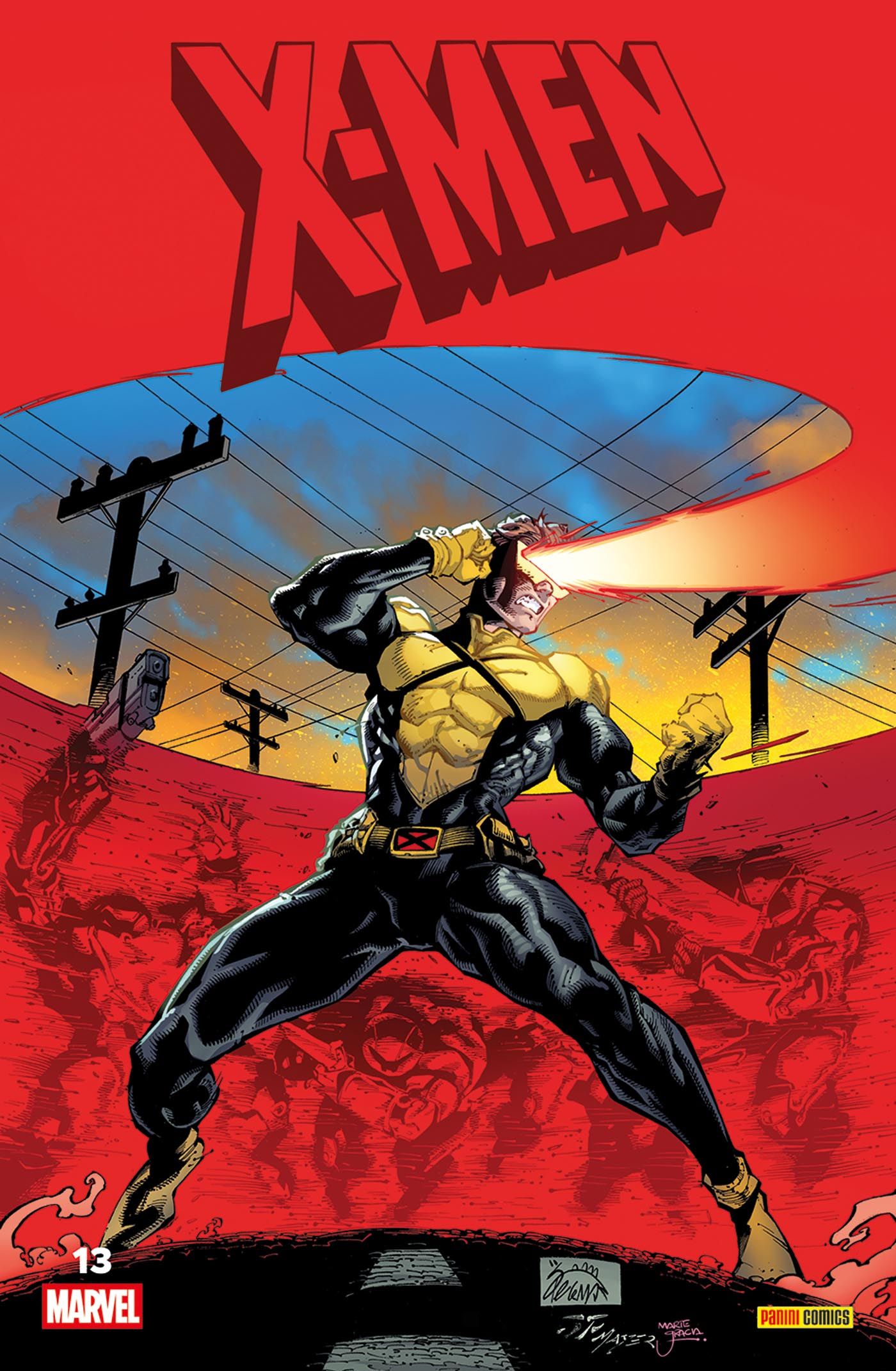 X-Men 13 - Série X-Men (2025) par Angelique Roché, Curtis Baxter, Brittney Morris, Murewa Ayodele, Ashley Allen, Stephanie Phillips, Fabien Roché, John Jennings, Jed MacKay, Alex Paknadel, Declan Shalvey, Sean Parsons, Charles Stewart III, Karen S. Darboe, Justin Mason, Netho Diaz, Marco Renna, Lucas Werneck, Diogenes Neves, German Peralta et Matt Hollingsworth - Couverture