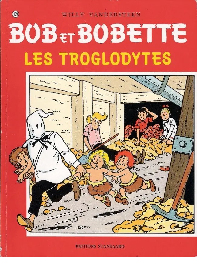 Troglodytes (Les) - Série Bob et Bobette par Willy Vandersteen - Couverture