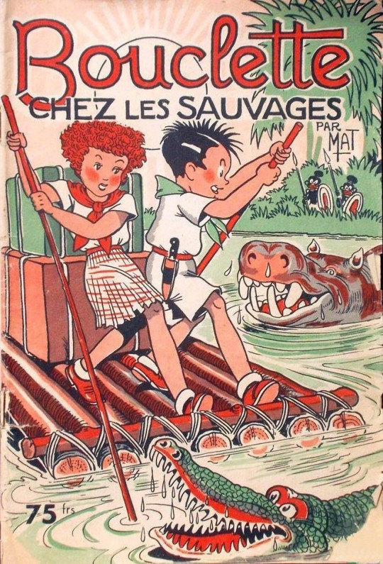 Bouclette chez les Sauvages - Série Bouclette par Marcel Turlin / Mat - Couverture