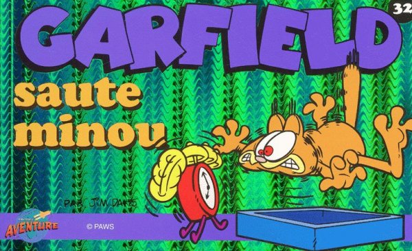 Saute minou - Série Garfield (Presses Aventures) par Jim Davis - Couverture