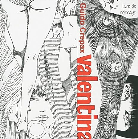 Valentina - Livre de coloriage - Série Valentina par Guido Crepax - Couverture