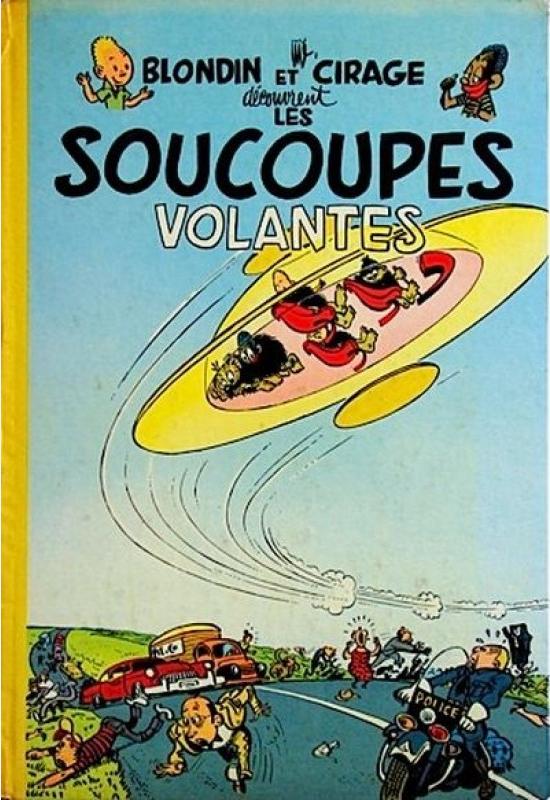 Blondin et Cirage et les soucoupes volantes - Série Blondin et Cirage par Jijé - Couverture