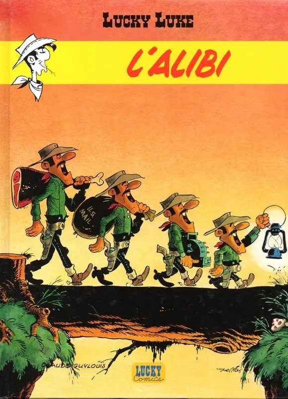 Alibi (L') - Série Lucky Luke par Claude Guylouis et Morris - Couverture