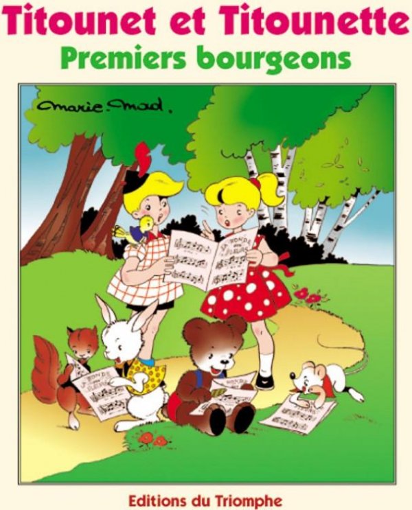 Premiers bourgeons - Série Titounet et Titounette par Marie-Mad Bourdin - Couverture