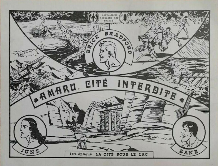 Amaru, cité interdite - Série Brick Bradford (ANAF) par William Ritt et Clarence Gray - Couverture