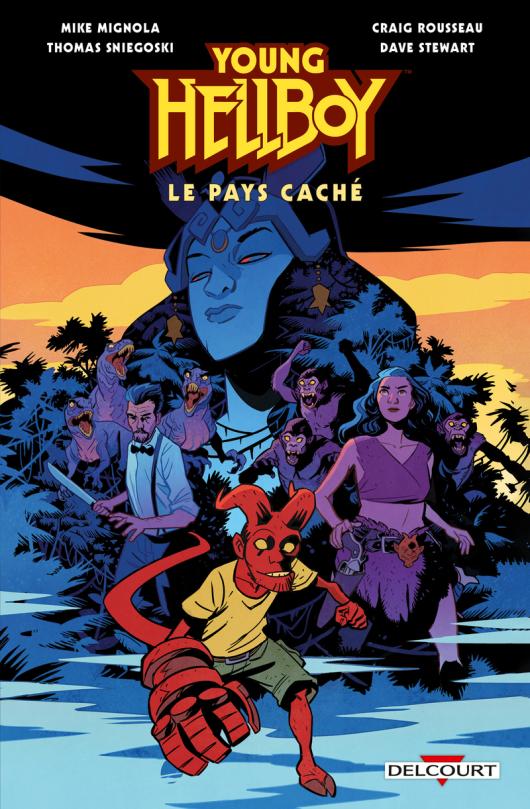 Pays Caché (Le) - Série Young Hellboy par Mike Mignola, Craig Rousseau et Thomas E. Sniegoski - Couverture
