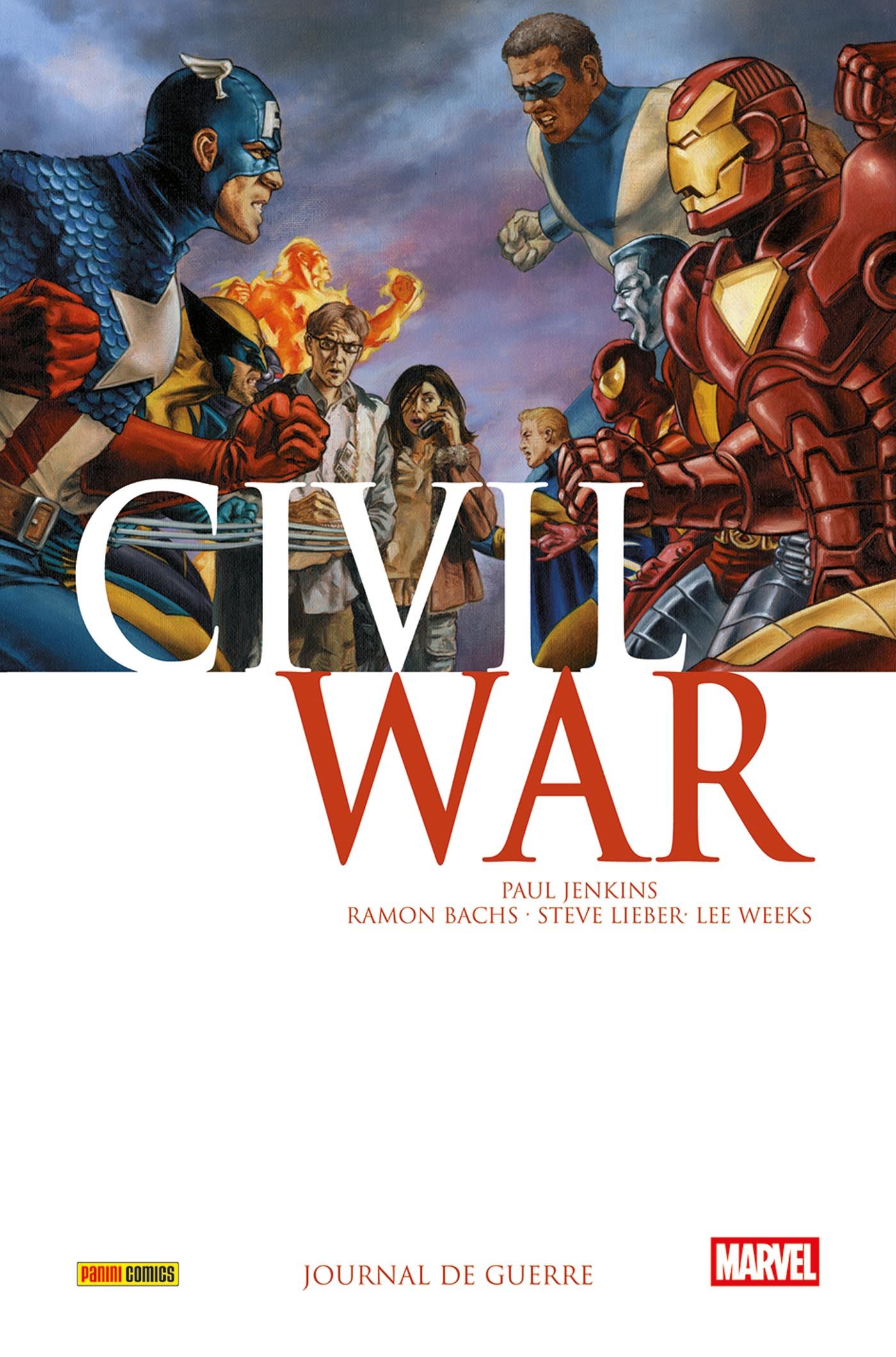 Journal de guerre - Série Civil War par Paul Jenkins, Lee Weeks, Steve Lieber, Leandro Fernandez et Ramón Bachs - Couverture