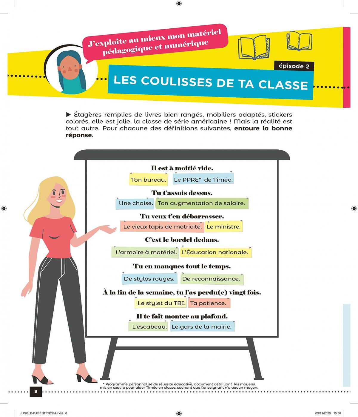 Super Cahier insolent ParentsProfs (Mon) - Pour se sortir les doigts de la trousse - Extrait 1