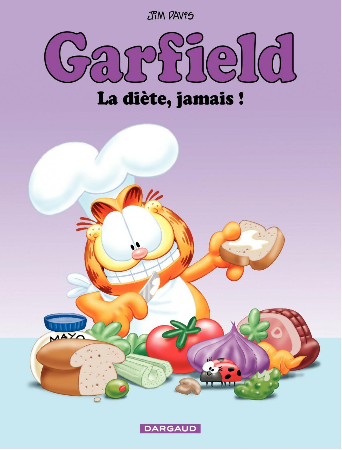 La diète, jamais ! - Série Garfield par Jim Davis - Couverture