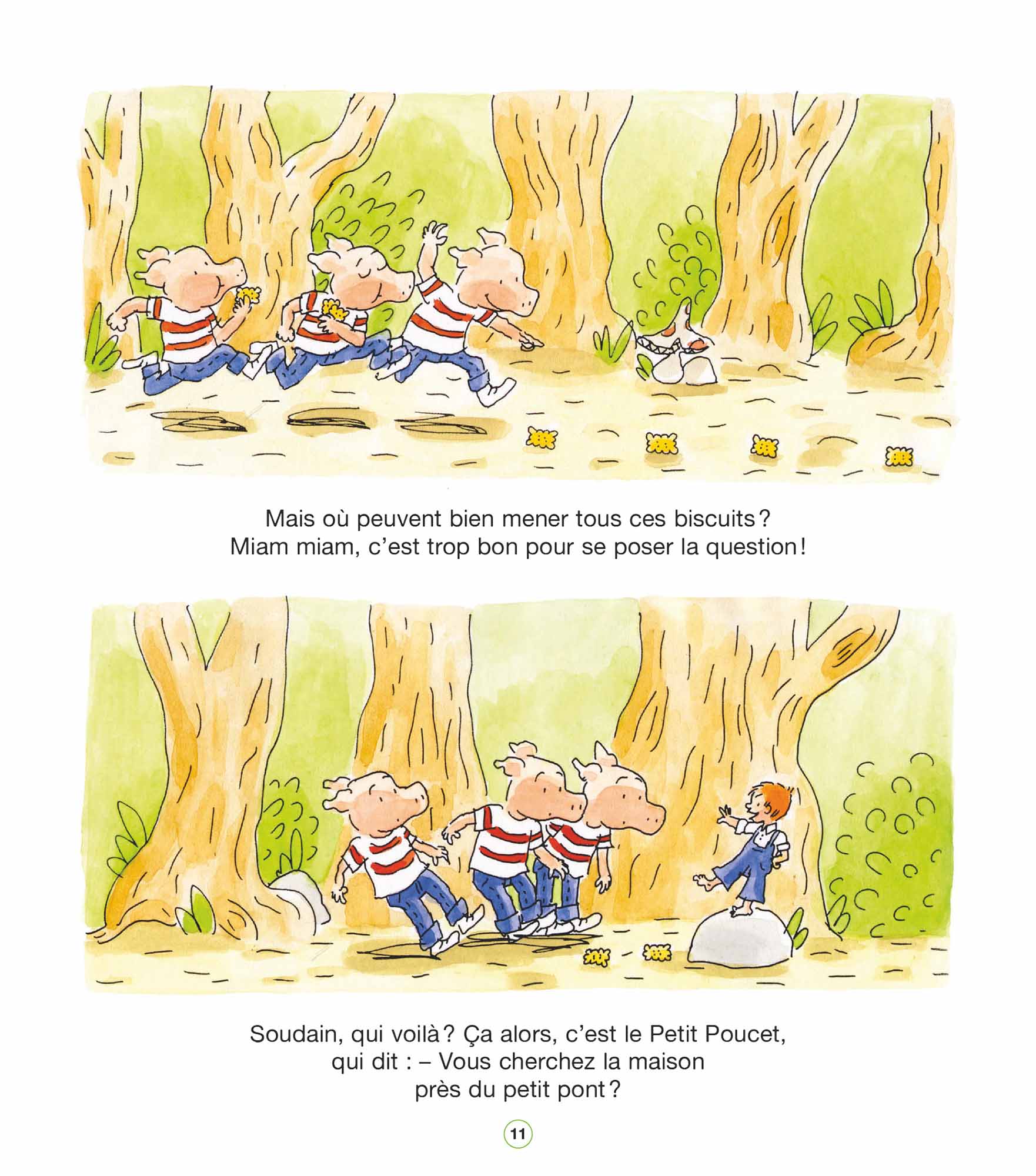 Trois cochons petits dans la forêt enchantée (Les) - Extrait 1