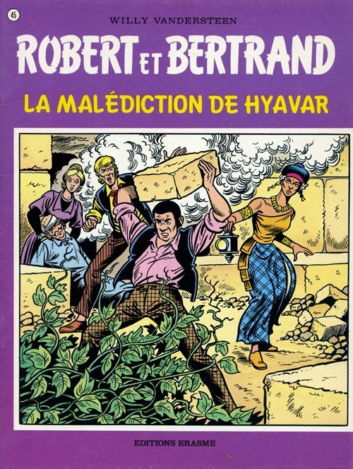 Malédiction de Hyavar (La) - Série Robert et Bertrand par Willy Vandersteen - Couverture