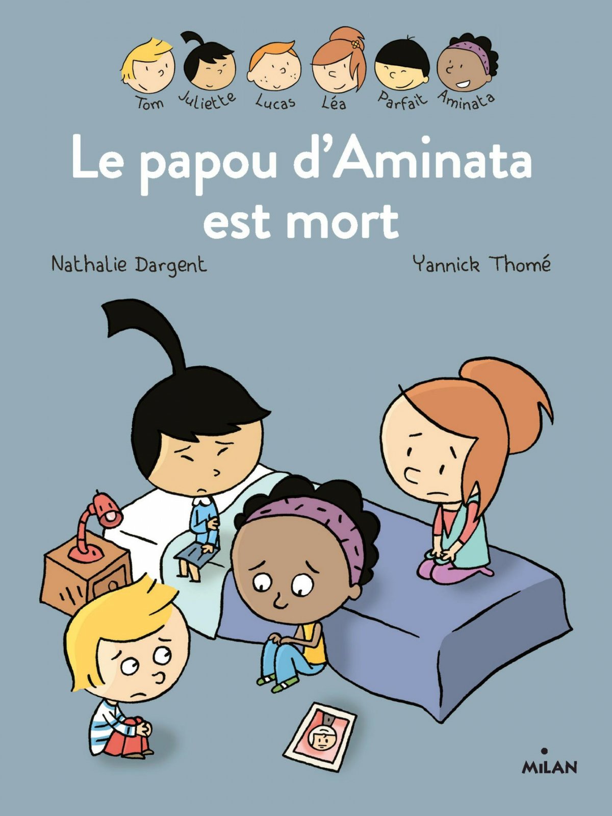 Papou d'Aminata est mort (Le) - Série Inséparables (Les) par Nathalie Dargent et Yannick Thomé - Couverture