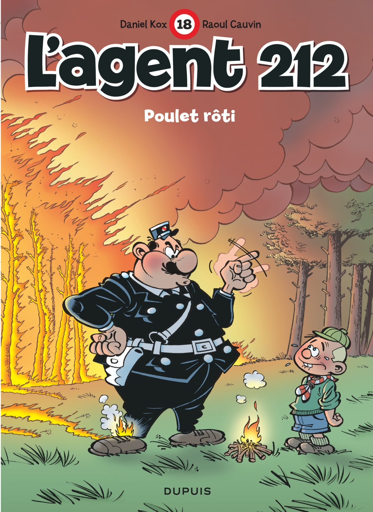 Poulet rôti - Série Agent 212 (L') par Raoul Cauvin et Daniel Kox - Couverture
