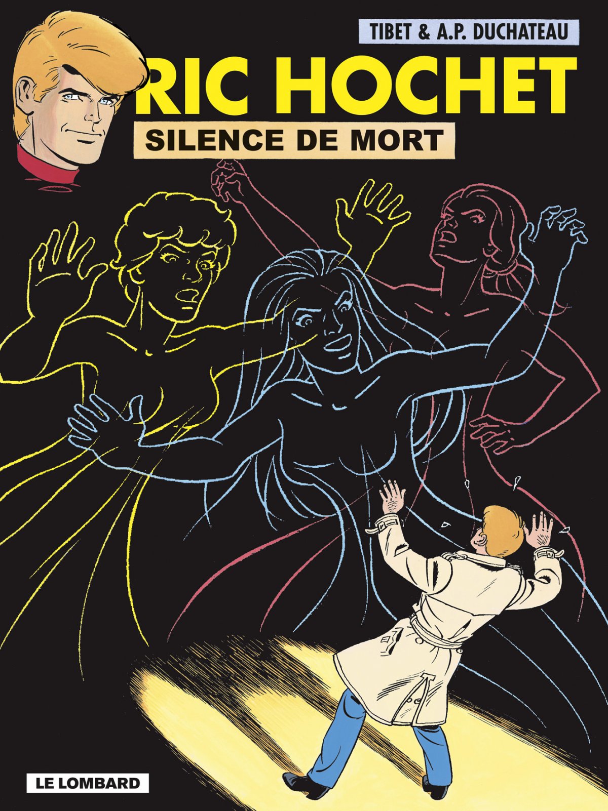 Silence de mort - Série Ric Hochet par André-Paul Duchâteau / Michel Vasseur et Tibet - Couverture