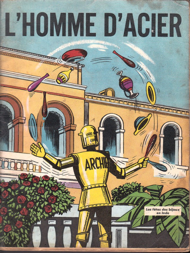 Fête des bijoux en Inde (La) - Série Archie l'homme d'acier par Ted Cowan - Couverture