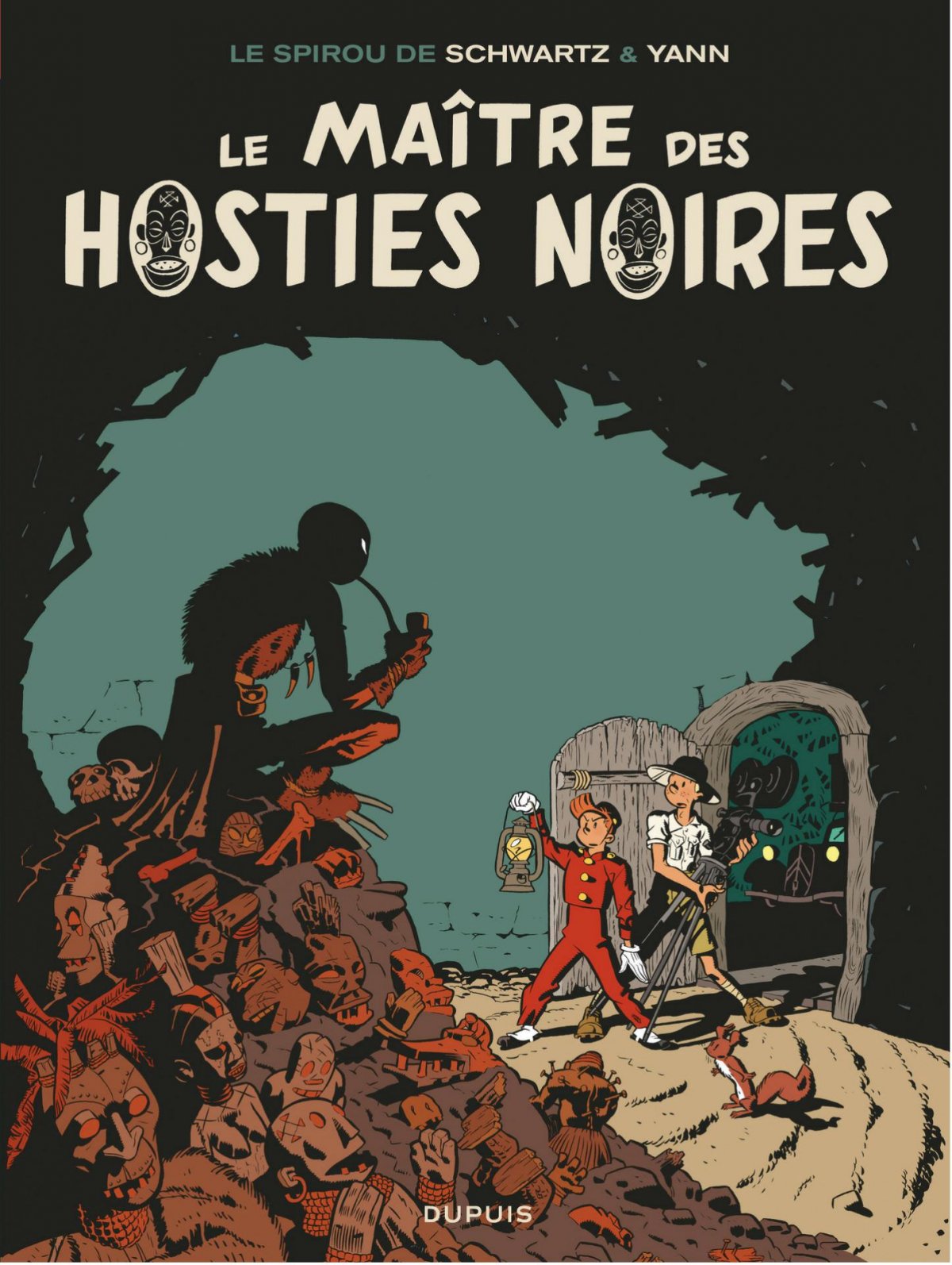 Maître des hosties noires (Le) - Série Spirou de ... (Le) par Yann et Olivier Schwartz - Couverture