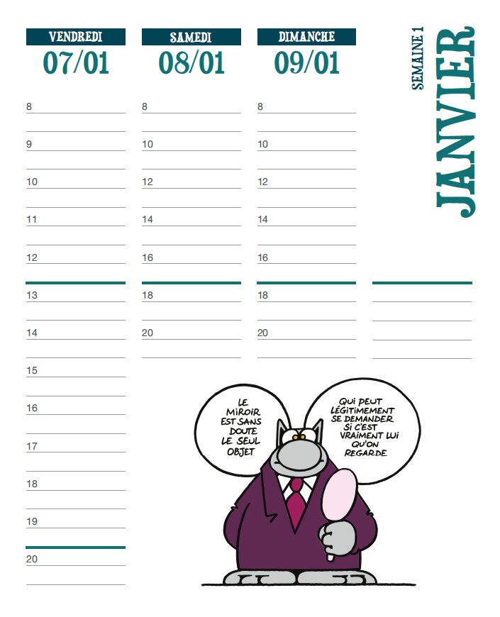 Agenda Le Chat 2022 - Extrait 1