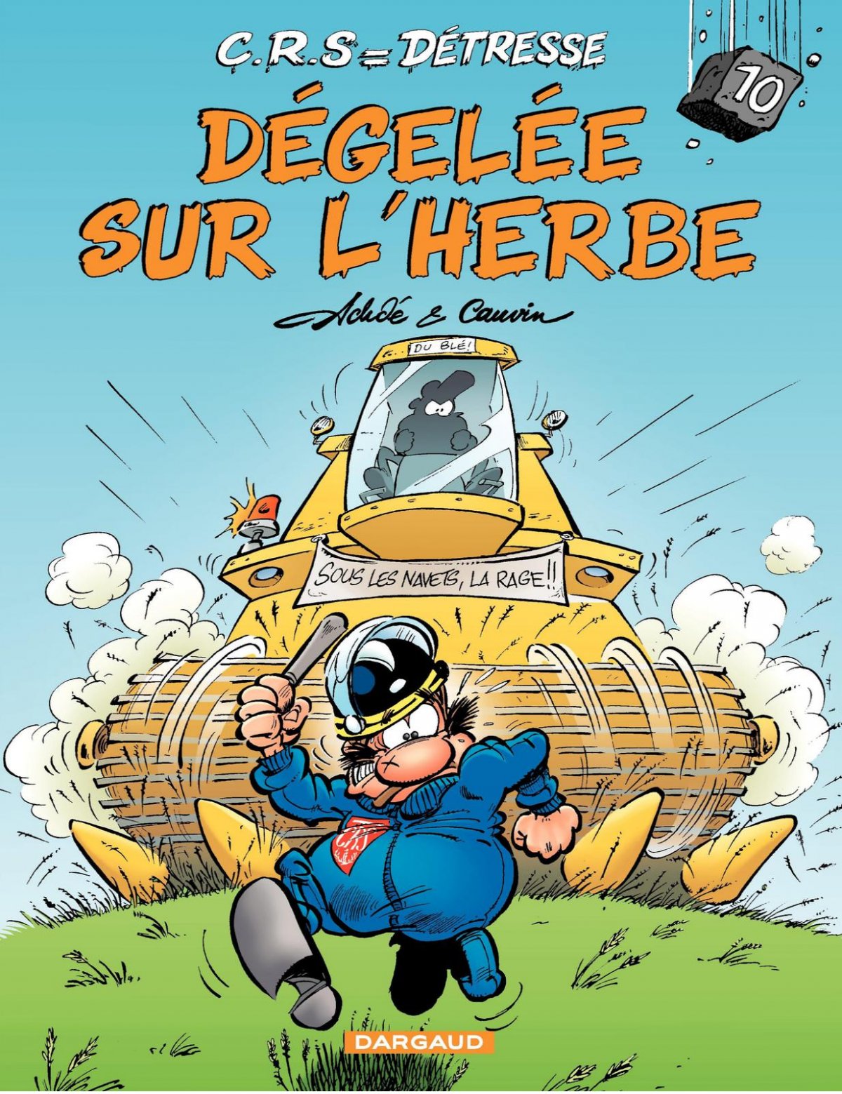 Dégelée sur l'herbe