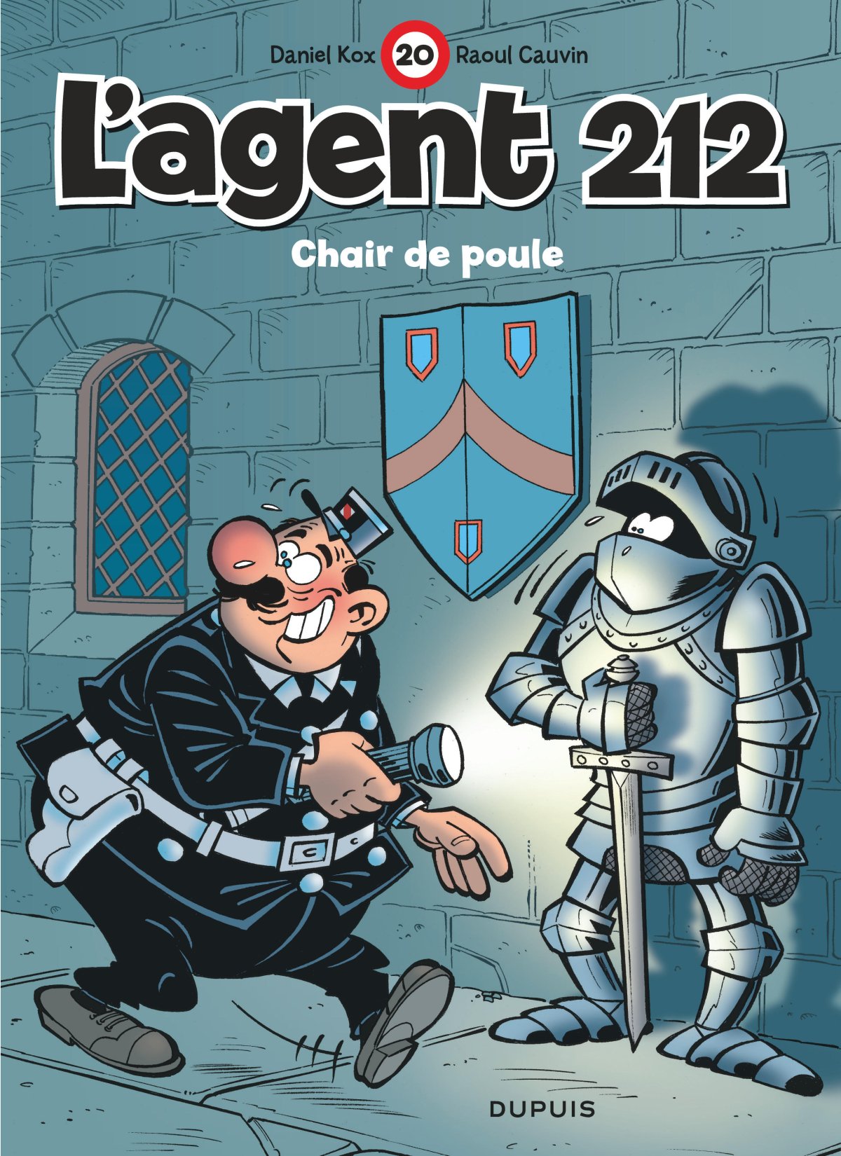 Chair de poule - Série Agent 212 (L') par Raoul Cauvin et Daniel Kox - Couverture