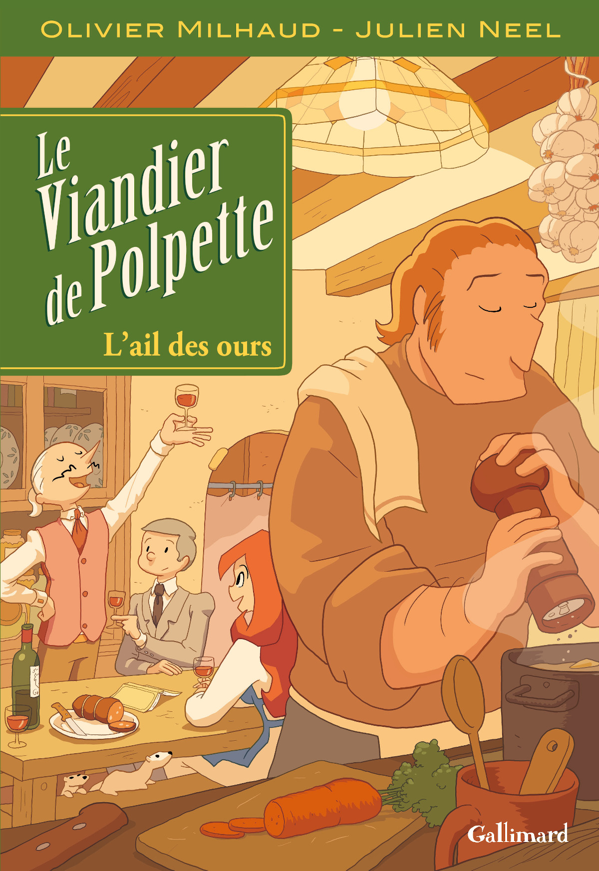 Ail des ours (L') - Série Viandier de Polpette (Le) par Olivier Milhaud et Julien Neel - Couverture