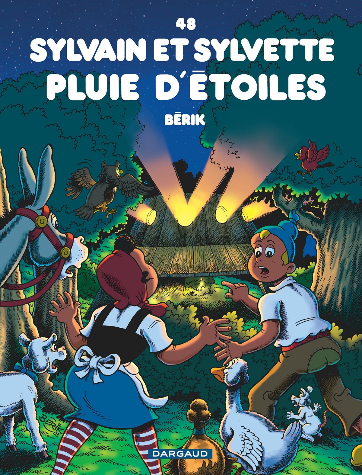 Pluie d'étoiles - Série Sylvain et Sylvette par Jean-Louis Pesch et Frédéric Bergèse / Bérik - Couverture