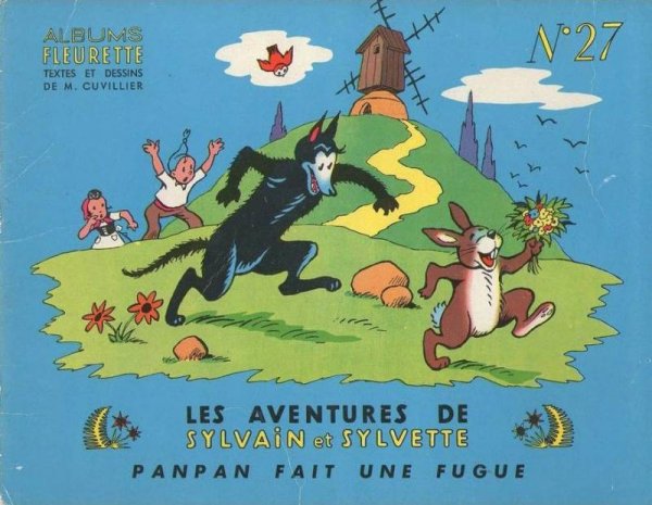 Panpan fait une fugue - Série Sylvain et Sylvette par Maurice Cuvillier - Couverture