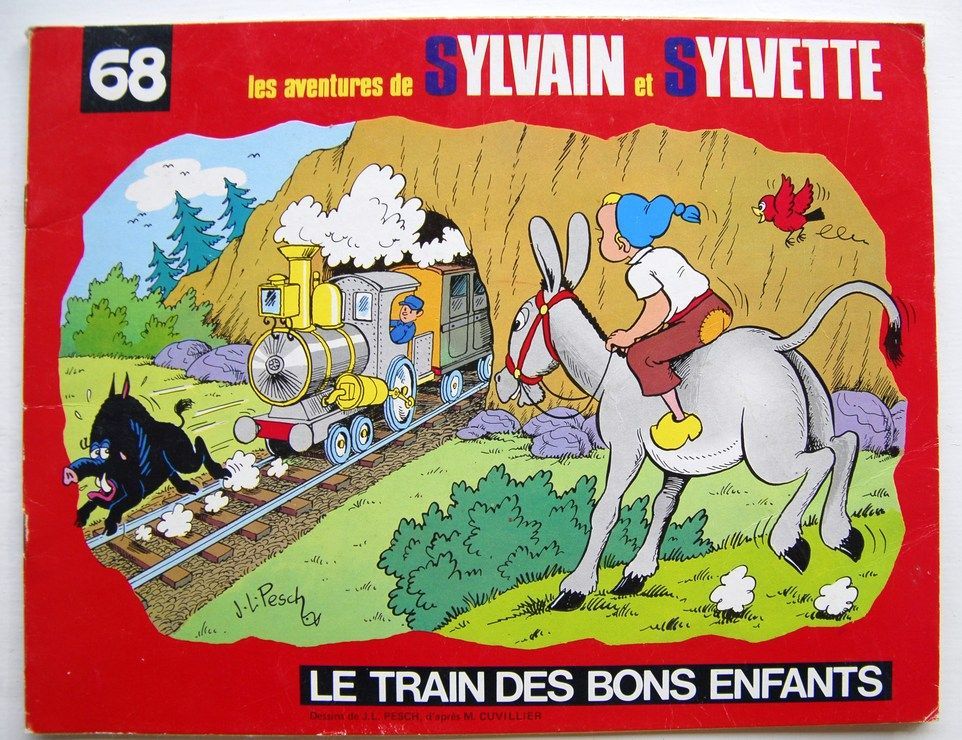 Train des bons enfants (Le) - Série Sylvain et Sylvette par Jean-Louis Pesch - Couverture