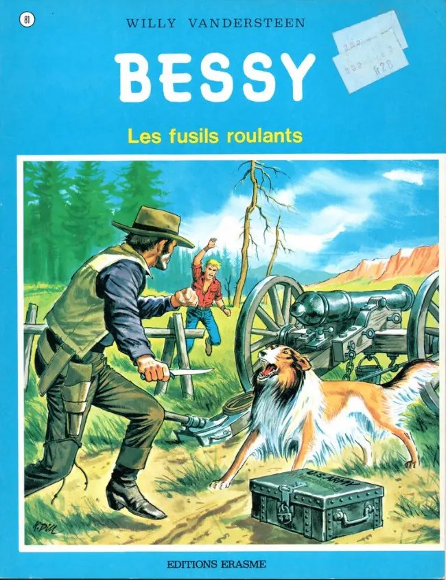 Les fusils roulants - Série Bessy par Willy Vandersteen - Couverture