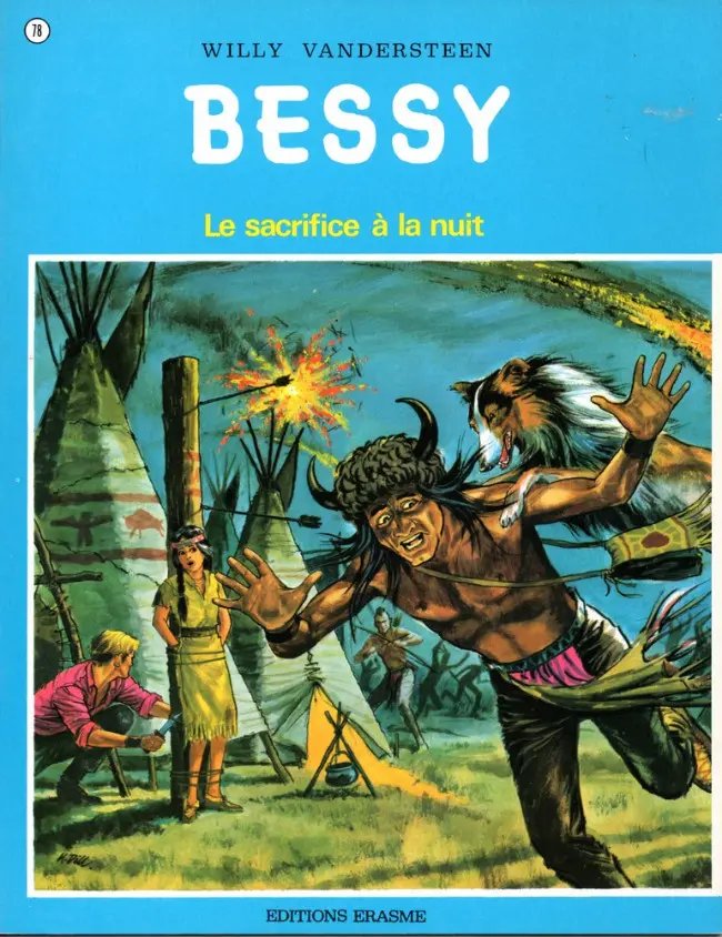 Le sacrifice à la nuit - Série Bessy par Willy Vandersteen - Couverture