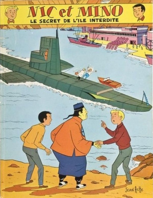 Secret de l'île interdite (Le) - Série Nic et Mino par Claude Dupré et Jean Ache - Couverture