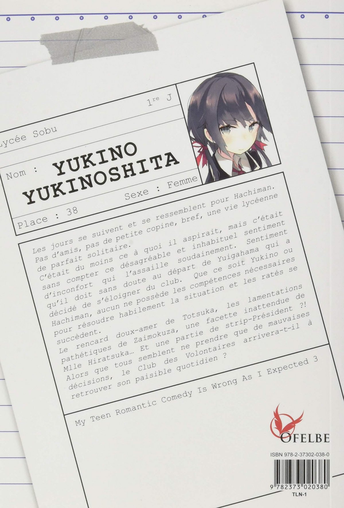 My Teen Romantic Comedy is Wrong as I expected 3 - Extrait 1