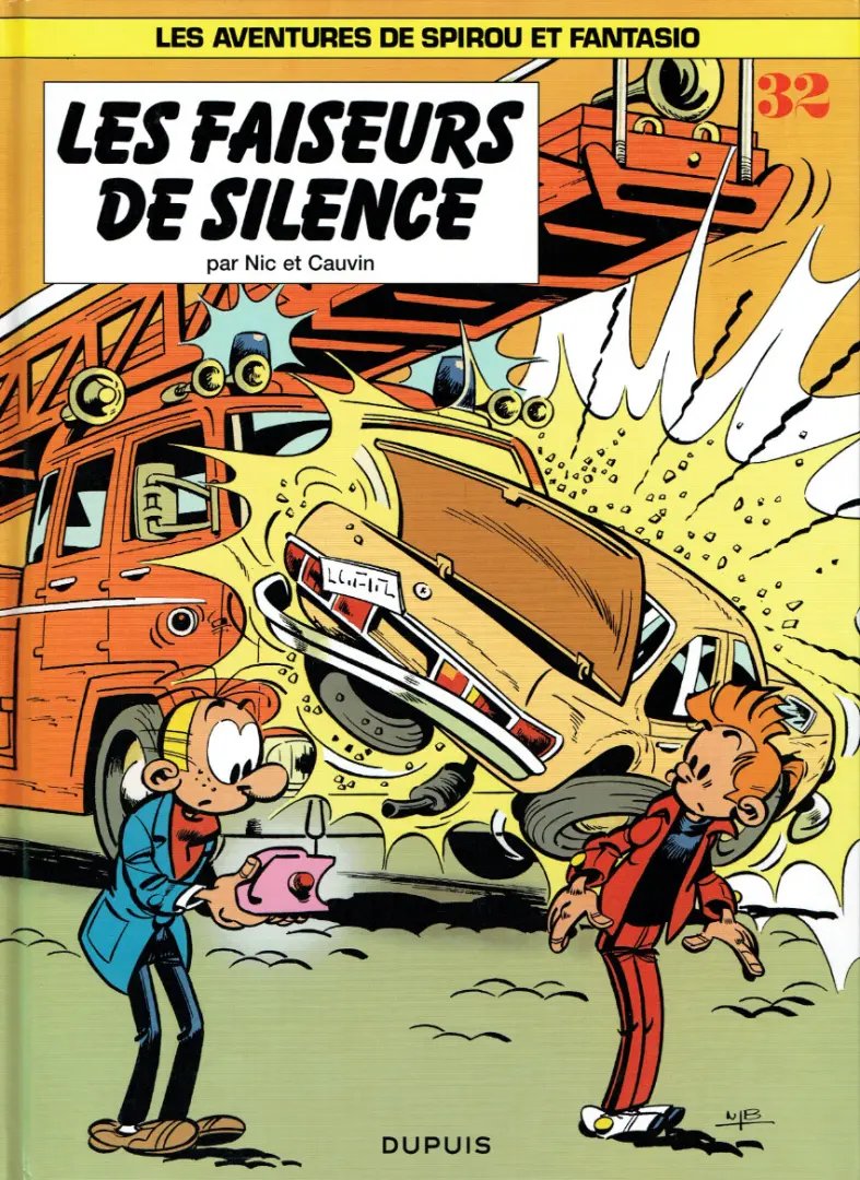 Faiseurs de silence (Les) - Série Spirou et Fantasio par Raoul Cauvin et Nic Broca - Couverture