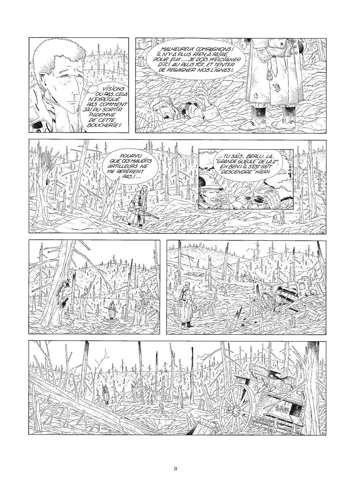 Comès, les romans noir et blanc - 1976-1984 - Extrait 1