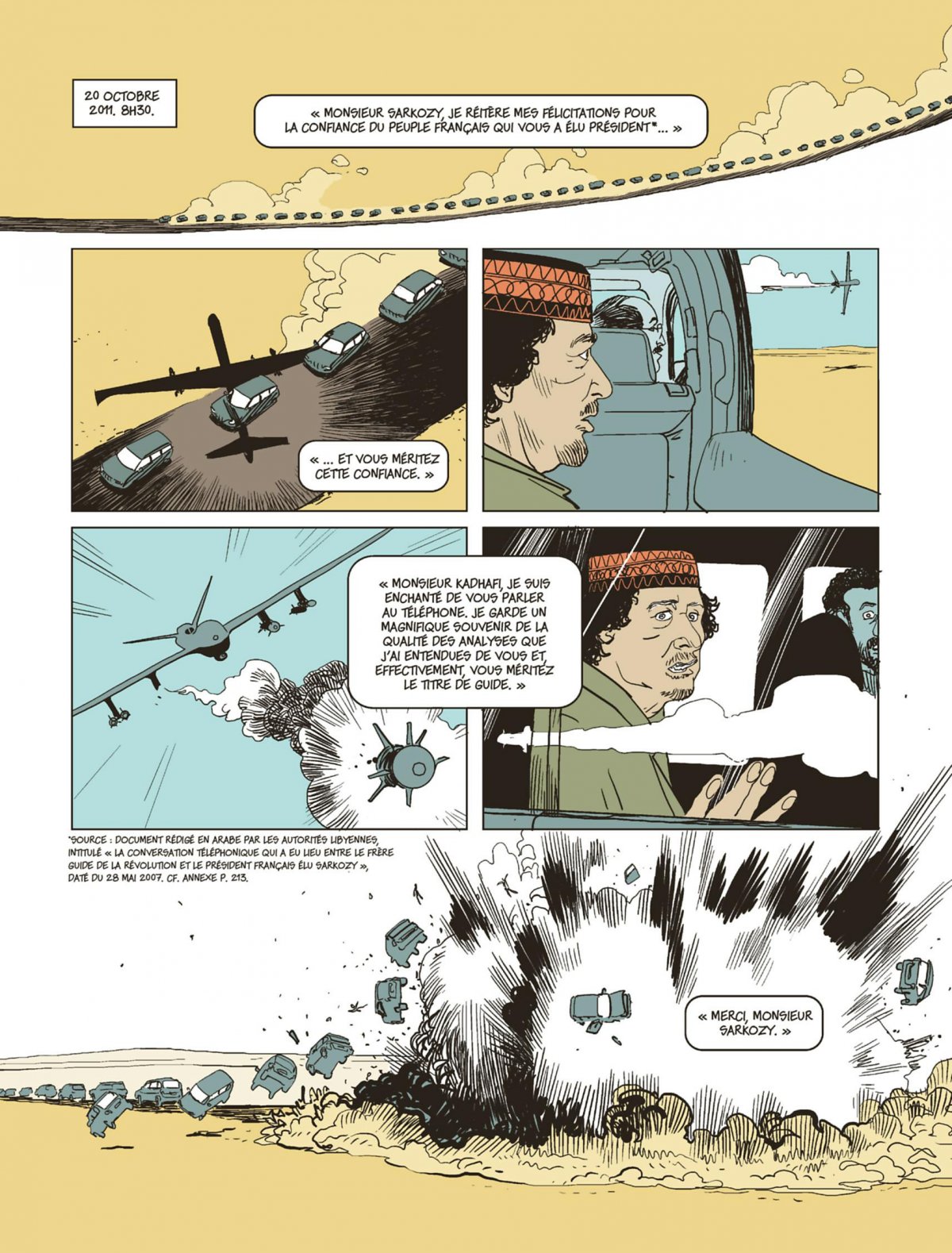 Sarkozy-Kadhafi. Des billets et des bombes - Extrait 1