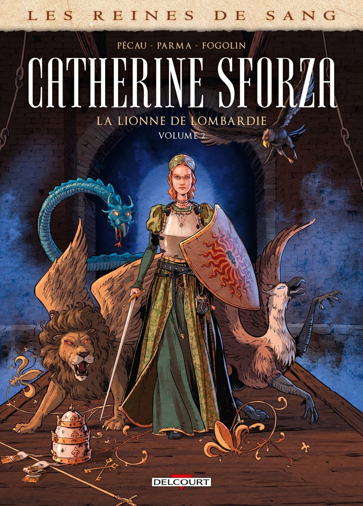 Catherine Sforza, la lionne de Lombardie 2 - Série Reines de sang par Jean-Pierre Pécau et Gabriele Parma - Couverture