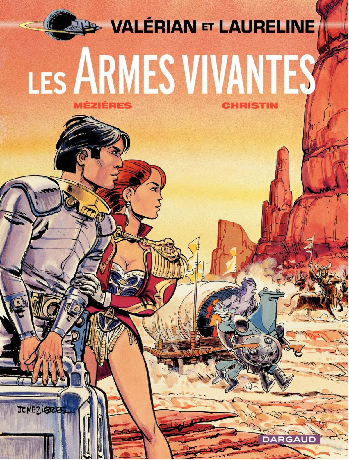 Armes vivantes (Les) - Série Valérian par Pierre Christin et Jean-Claude Mézières - Couverture