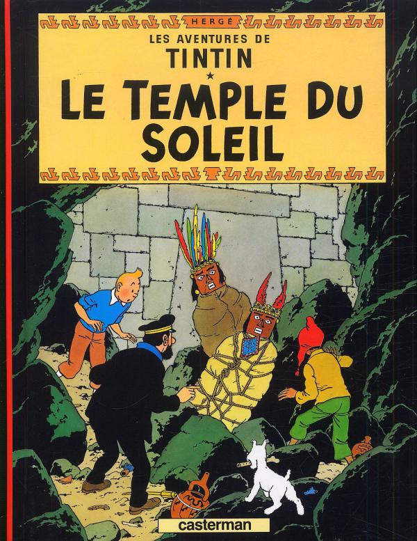 Temple du soleil (Le) - Série Tintin (Les aventures de) par Hergé - Couverture